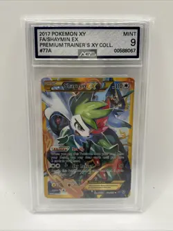 Pokemon Shaymin EX 077A/108 Alternate Art Full Art Promo Holo AGS 9 - Image 1