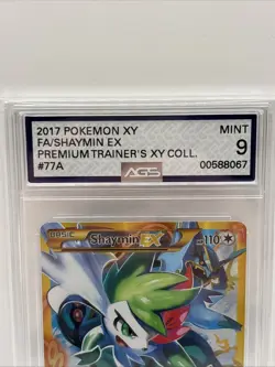 Pokemon Shaymin EX 077A/108 Alternate Art Full Art Promo Holo AGS 9 - Image 2