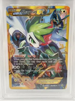 Pokemon Shaymin EX 077A/108 Alternate Art Full Art Promo Holo AGS 9 - Image 3