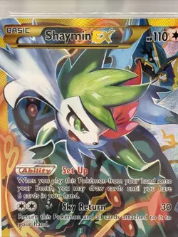 Pokemon Shaymin EX 077A/108 Alternate Art Full Art Promo Holo AGS 9 - Image 5