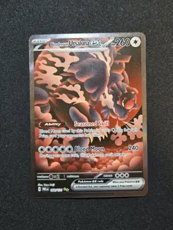 Pokemon Bloodmoon Ursaluna ex 168/131 Sv: Prismatic Evolutions Holo Full Art EX - Image 1