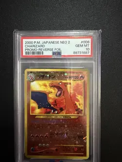 Charizard Promo Reverse Foil 2000 Pokemon Japanese Neo 2 PSA 10 Gem Mint #006 - Image 2