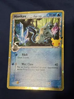Mimikyu SWSH136 Delta Species Celebrations Promo Black Star Pokemon - Image 1