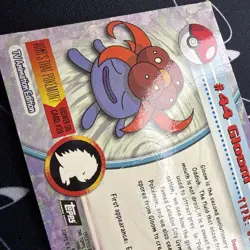 Pokemon 2000 Topps Chrome Gloom TV Animation Series #44 vintage MP - Image 3