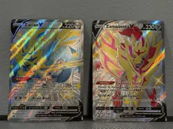 Pokemon TCG- Zacian V & Zamazenta V Crown Zenith Promos SWSH 292 & 293- NM - Image 1