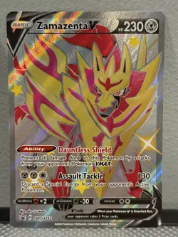Pokemon TCG- Zacian V & Zamazenta V Crown Zenith Promos SWSH 292 & 293- NM - Image 3