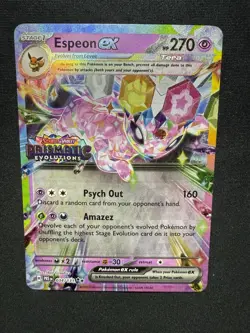Pokemon TCG: Espeon EX 034/131 Double Rare Holo SV Prismatic Evolutions - Image 1