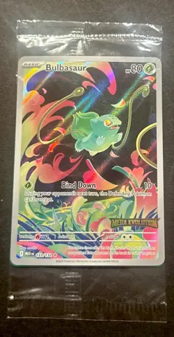 2025 POKEMON MEGA EVOLUTION BULBASAUR ILLUSTRATION RARE PROMO!! - Image 2
