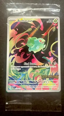 2025 POKEMON MEGA EVOLUTION BULBASAUR ILLUSTRATION RARE PROMO!! - Image 5