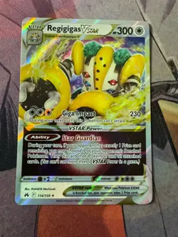 Holo Regigigas VSTAR 114/159 Ultra Rare Crown Zenith Pokemon TCG - Image 1