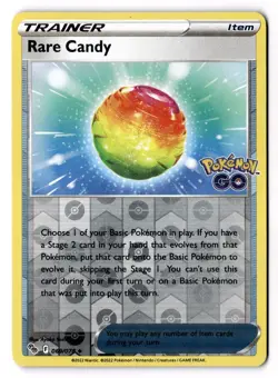 Rare Candy 069/078 Pokemon GO Reverse Holofoil LP - Image 1