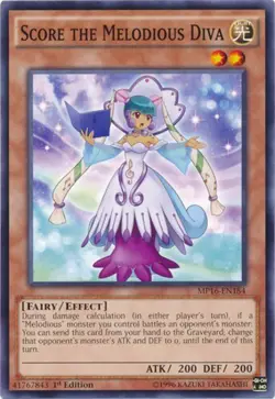 Yugioh! LP Score the Melodious Diva - MP16-EN184 - Common - 1st Edition Lightly - Image 1