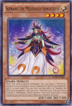 Yugioh! LP Soprano the Melodious Songstress - MP16-EN009 - Common - Unlimited Ed - Image 1