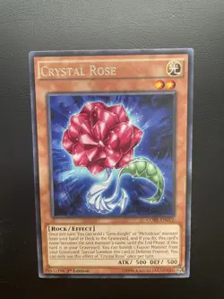 Yugioh Crystal Rose CORE-EN012 1st Edition Rare LP - Image 1