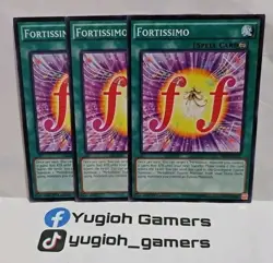 YUGIOH FORTISSIMO X3 COMMON LIGHT PLAYED - Image 1