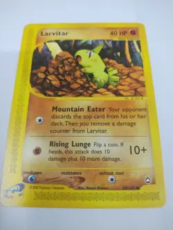 MINT Pokemon Card - Larvitar Aquapolis 89/147 Common Tyranitar Evolution - Image 1