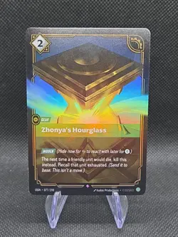 League of Legends Zhonya's Hourglass 077/298 Tellstones Gear Kudos Card - Image 1