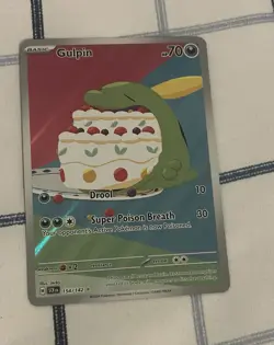 Pokemon Gulpin Illustration Rare Holo Card Sv07: Stellar Crown 154/142 Drool - Image 1
