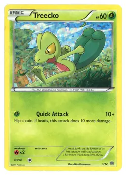 2015 XY Series - McDonald's Collection (2015) Treecko Holo Pokemon Card #1 - Image 1
