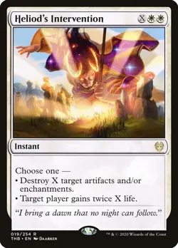 MTG Heliod's Intervention Theros Beyond Death 019/254 Regular Rare - Image 1