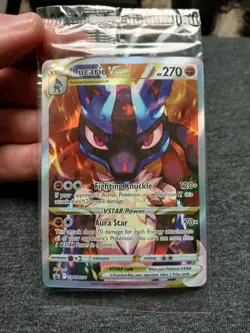 Pokemon TCG Lucario VSTAR SWSH291 Crown Zenith ETB Black Star Promo (SEALED) - Image 1