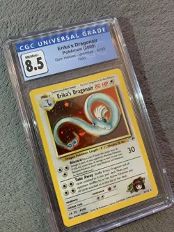 2000 Pokemon Erika's Dragonair 4/132 Gym Heroes CGC 8.5 (PSA BGS) NM/MINT+ - Image 3