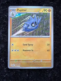 Pupitar - Pokemon Prismatic Evolutions 048/131 Master Ball Pattern Holo NM - Image 3