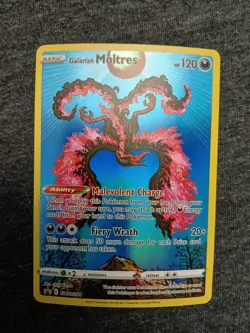 Pokemon TCG Galarian Moltres SWSH284 Sword & Shield Full Art Black Star Promo NM - Image 1