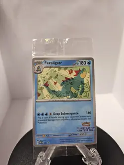 Pokemon TCG Illustration Contest 2024 Sealed Pack Feraligatr Pikachu Toxtricity - Image 1