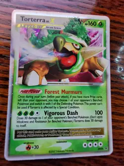 Pokemon TCG Torterra LV.X DP Black Star Promotional DP09 Holo Promo - MP - Image 1