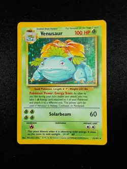 Pokemon TCG Venusaur Base Set 15/102 Holo Unlimited Holo Rare - MP - Image 1