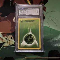 1999 POKEMON GAME GRASS ENERGY #99 CGC 10 GEM MINT - Image 1