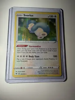 Pokemon Snorlax 131/185 Vivid Voltage Holo Rare Basic 130 HP Body Slam - Image 1
