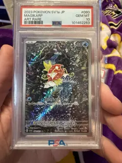2023 POKEMON JPN SV1A-TRIPLET BEAT ART RARE #080 MAGIKARP PSA 10 - Image 1