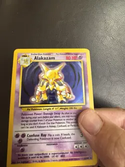 Pokemon TCG Alakazam Base Set Holo - Image 1