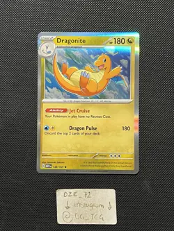 Pokemon ENGLISH - 151 - Dragonite - 149/165 - Holo Rare - M/NM - Image 1