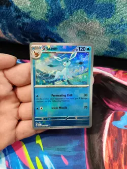 Pokemon TCG Glaceon 025/131 Sv: Prismatic Evolutions Holo Master Ball Pattern NM - Image 1