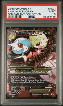 2016 POKEMON XY GENERATIONS RADIANT COLL #RC31 FULL ART/M GARDEVOIR EX PSA 9 - Image 1