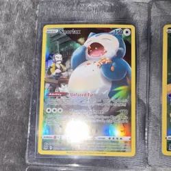 Pokemon TCG Full Art Foil Snorlax Pikachu Charizard Card Lot - 8 English Cards - Image 2