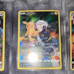 Pokemon TCG Full Art Foil Snorlax Pikachu Charizard Card Lot - 8 English Cards - Image 3