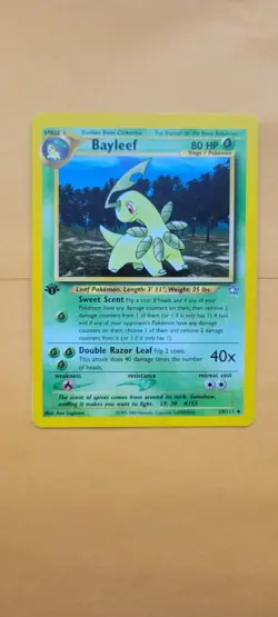 Pokemon TCG Neo Genesis Bayleef FIRST EDITION Card 29/111 - Image 1