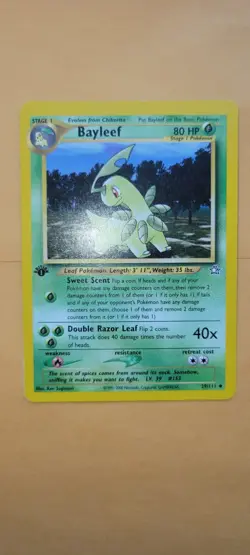 Pokemon TCG Neo Genesis Bayleef FIRST EDITION Card 29/111 - Image 2
