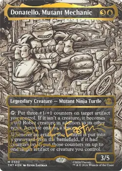Donatello, Mutant Mechanic (Borderless) (Gold-Stamped Signature) - Image 1