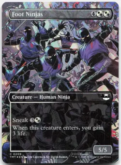 Foot Ninjas (Borderless) *Foil* TMT 209 NM - Image 1