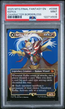 2025 MTG FINAL FANTASY #0398 KEFKA, COURT MAGE/KEFKA, RULER OF RUIN PSA 9 - Image 1