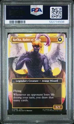2025 MTG FINAL FANTASY #0398 KEFKA, COURT MAGE/KEFKA, RULER OF RUIN PSA 9 - Image 2