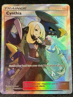 Cynthia SV82/SV94 Full Art Hidden Fates 2019 Pokemon PACK FRESH NM/MINT - Image 1