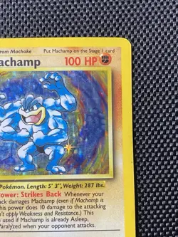 Machamp 8/102 Holo Rare 1st Edition Base Set WOTC Pokemon Card - Image 3