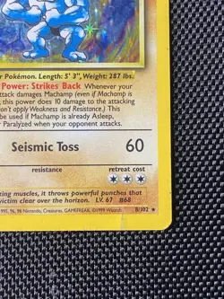 Machamp 8/102 Holo Rare 1st Edition Base Set WOTC Pokemon Card - Image 4