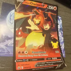 Lance's Charizard V SWSH133 Jumbo Cards Holo Pokemon - Image 1